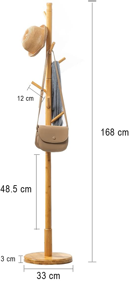 Bamboo Floor Standing Coat Rack