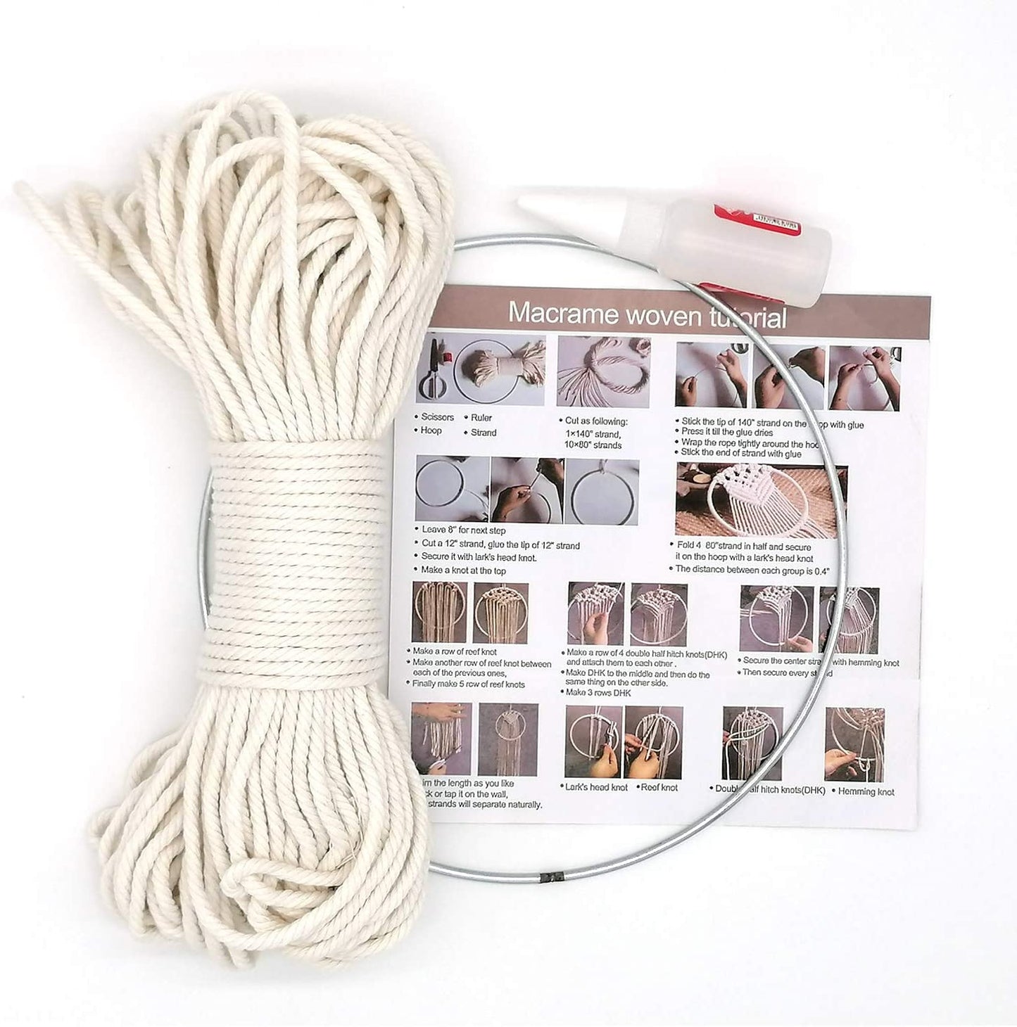 Macrame Wall Hanging Kit / DIY Bohemian Woven Kit