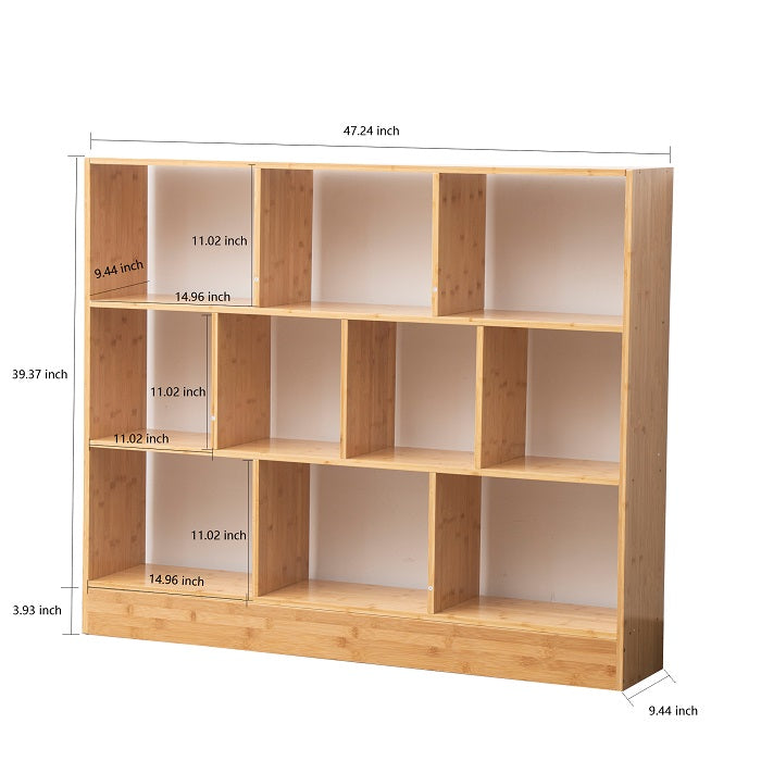 Bamboo Cube Bookshelf / Display shelf