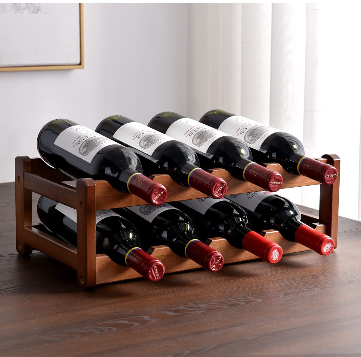 Countertop Multi-Tier Bamboo Wine Rack (3 sizes)