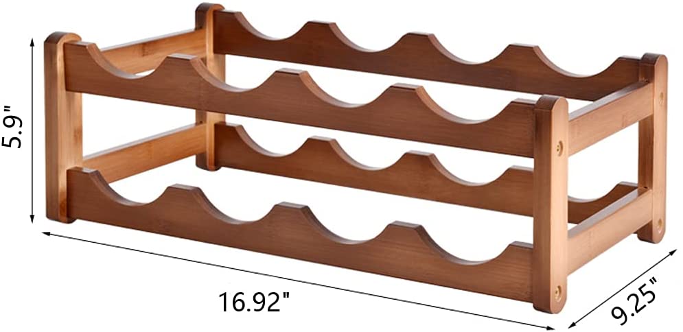 Countertop Multi-Tier Bamboo Wine Rack (3 sizes)