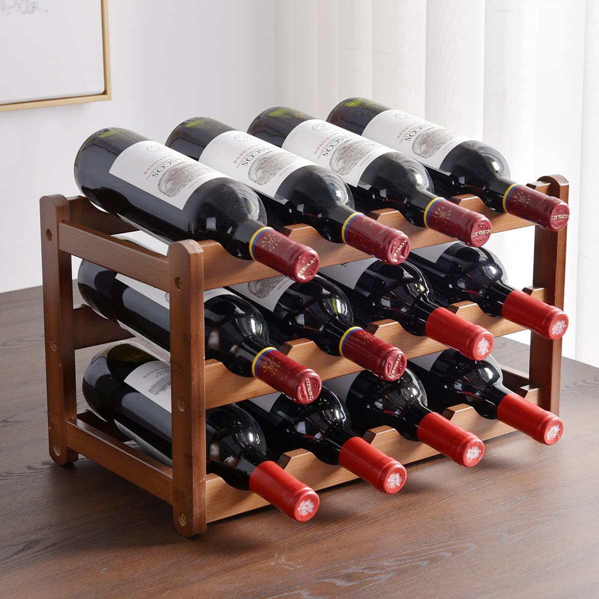 Countertop Multi-Tier Bamboo Wine Rack (3 sizes)