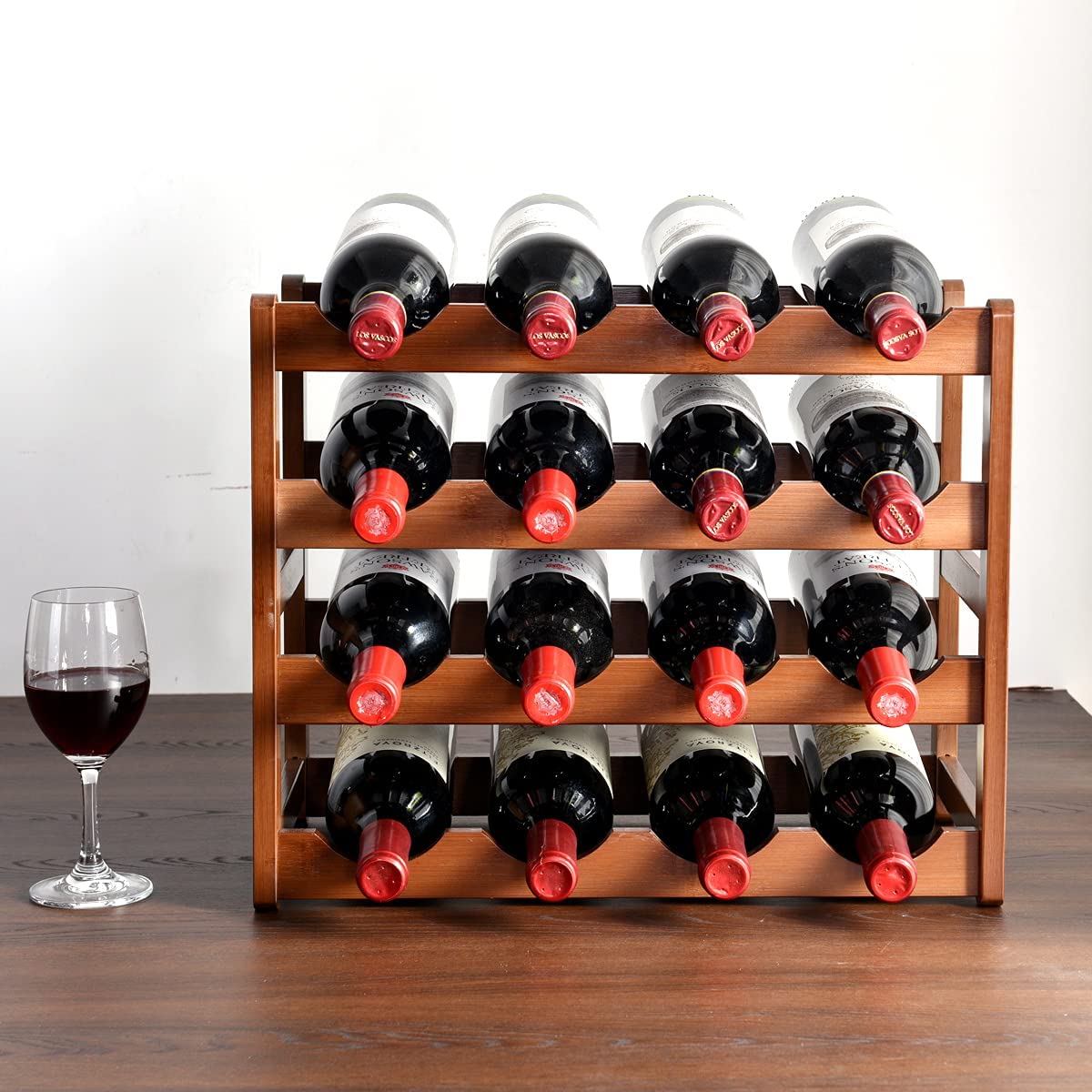 Countertop Multi-Tier Bamboo Wine Rack (3 sizes)